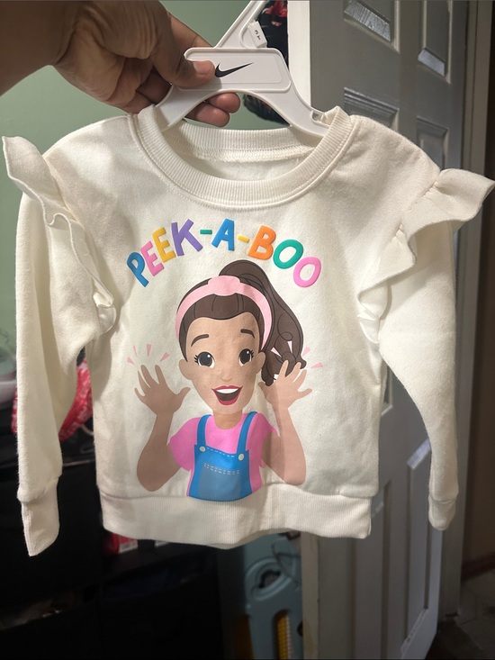 ms rachel Other - Cream 'Peek-A-Boo' Graphic Girls' Sweatshirt